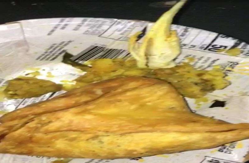 lizard found in samosa ordered at hotel
