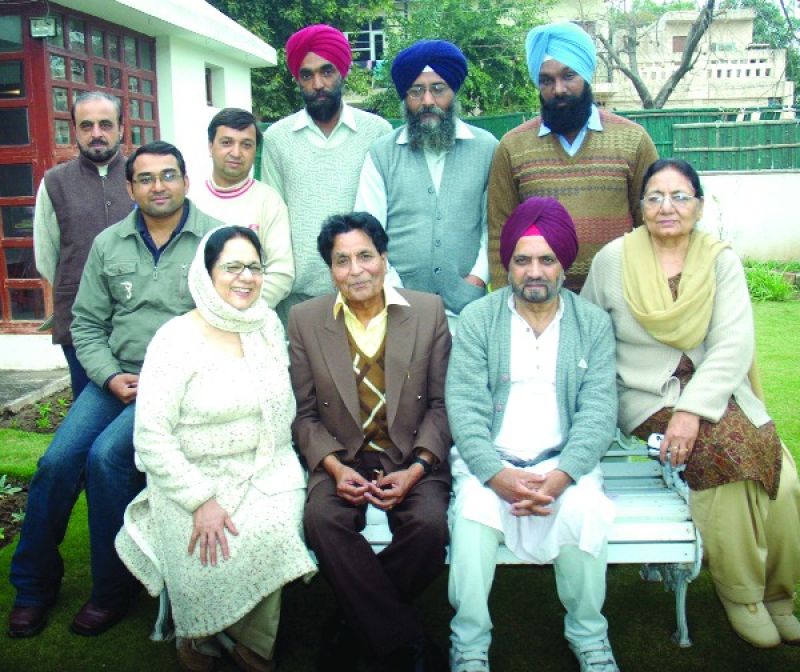 Amin Malik with joginder Singh and Jagjit kaur 