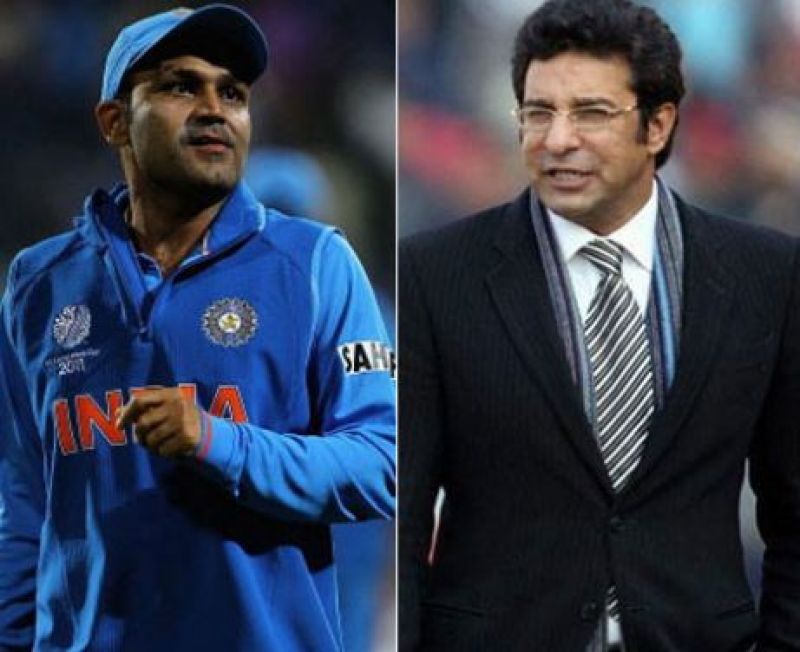 Sehwag and wasim akram Sehwag and wasim akram