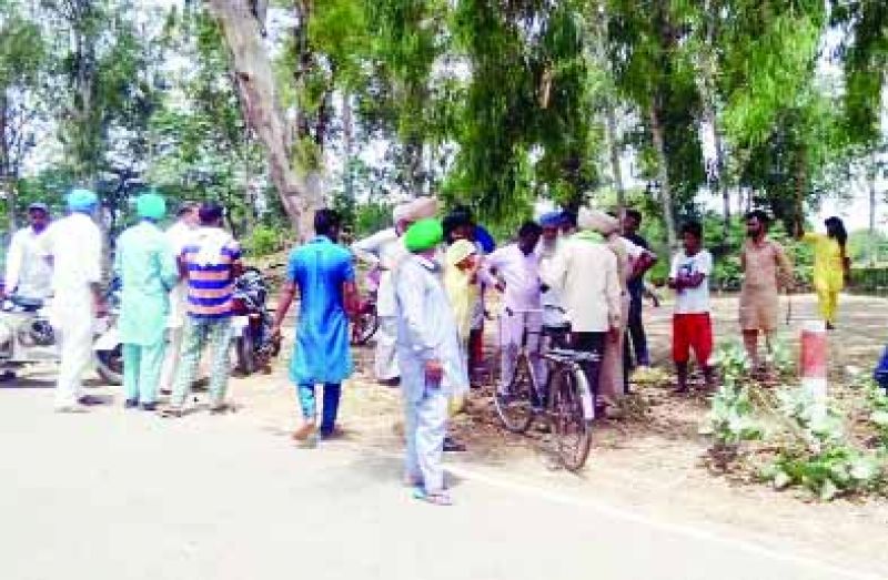 Police investigating Scene