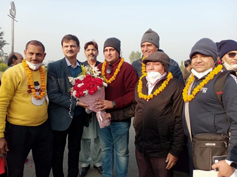 87 Hindu pilgrims reached Gurdwara Dera Sahib Lahore via Wagah Border
