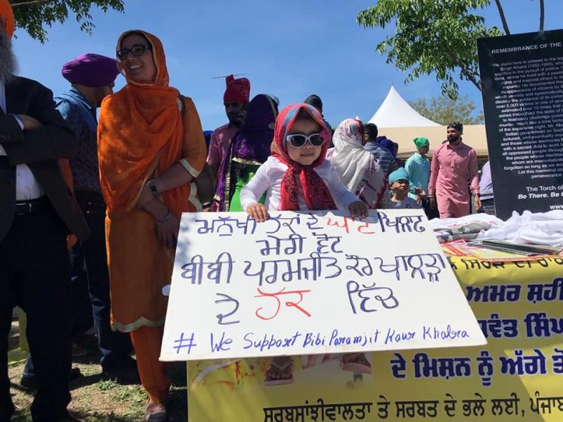 A large number of Sikhs all over the world have supported Bibi Khalra