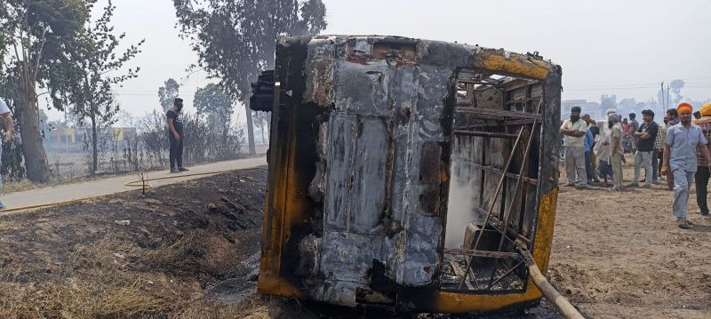 A major accident in Batala A major accident in Batala