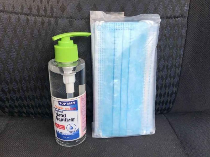 Senitizer and Mask