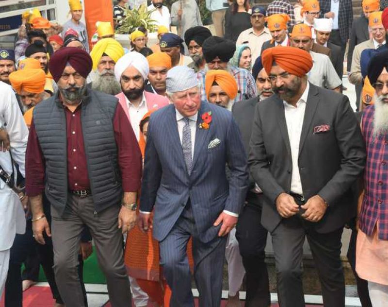 Prince Charles visits Bangla Sahib gurdwara