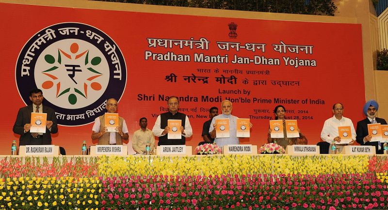 PM modi launches PM jan dhan Yojna