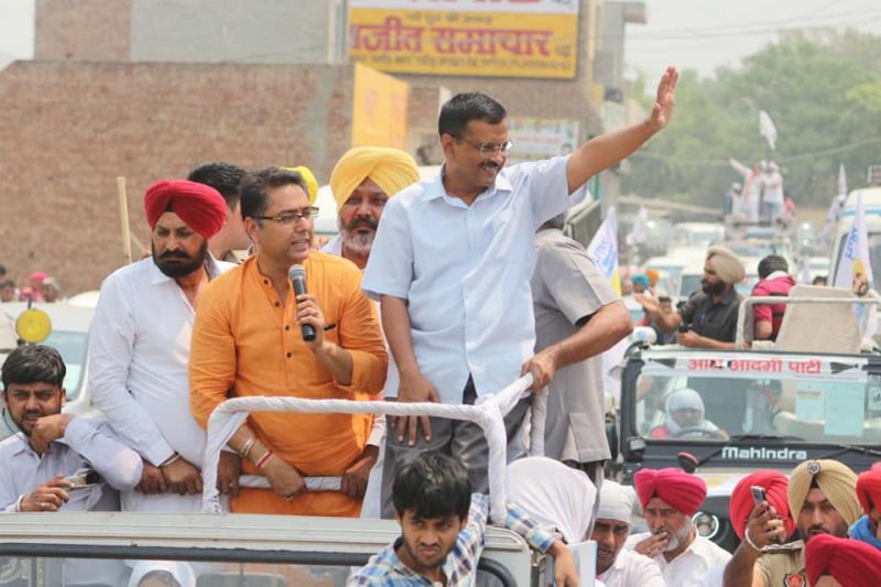 Arvind Kejriwal during rally-1