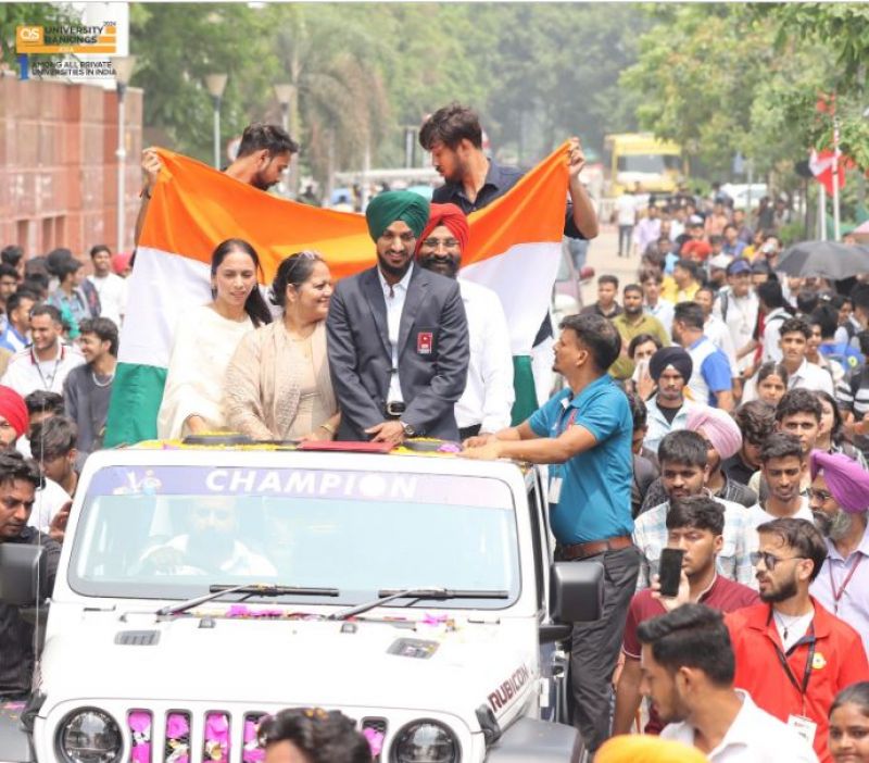 Cricketer Arshdeep Singh reached Chandigarh University news Cricketer Arshdeep Singh reached Chandigarh University news