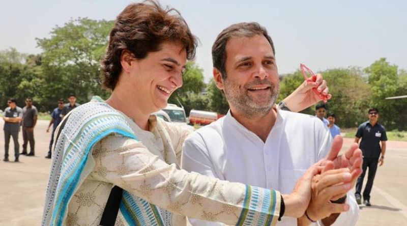 Rahul Gandhi and Priyanka Gandhi