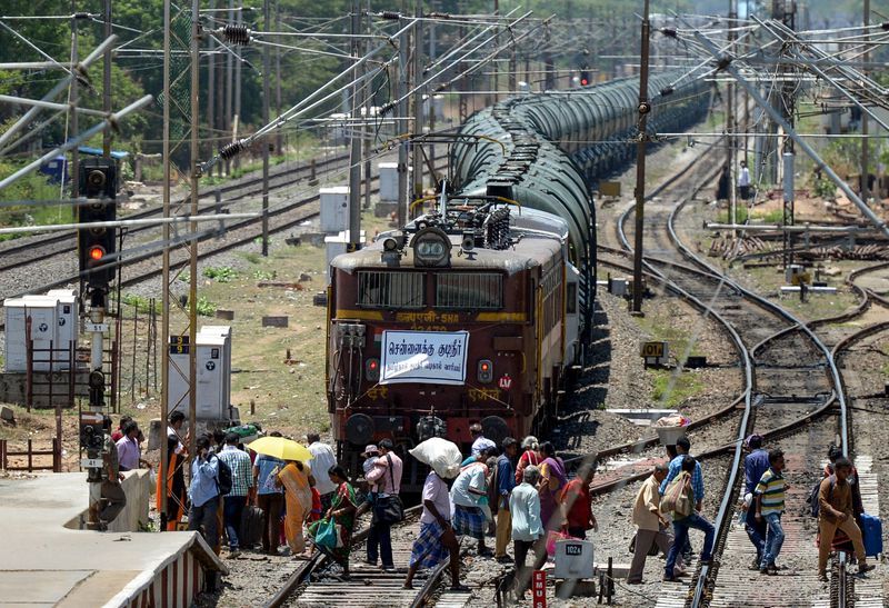 special train of water for Chennai