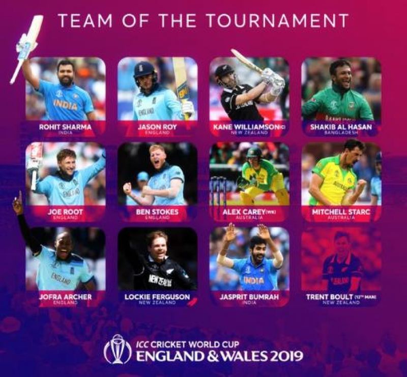 ICC World Cup 2019: Best XI of the tournament
