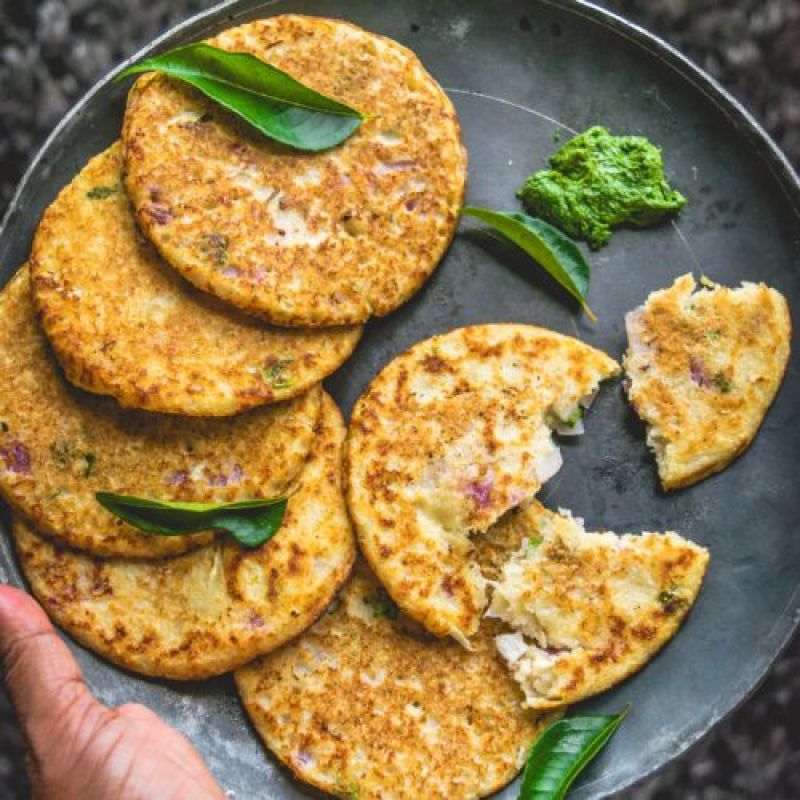 Oats And Vegetable Pancake