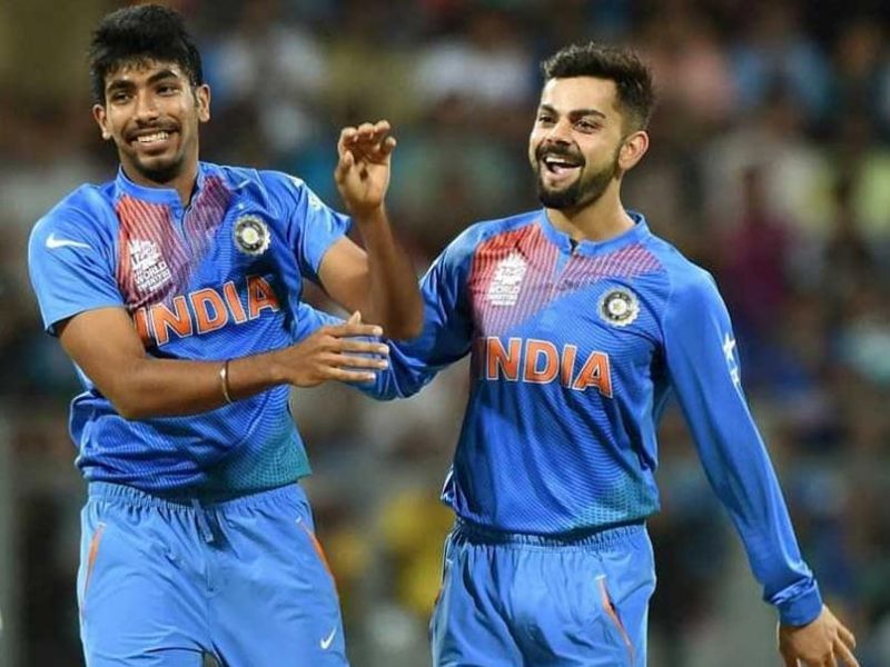 Jasprit Bumrah and Virat Kohli