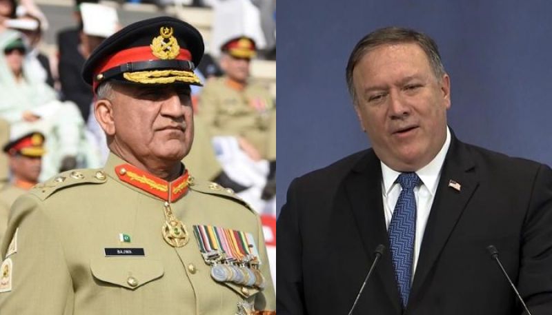Pakistan army chief and Pompeo