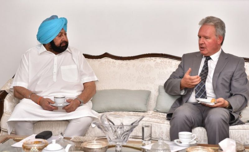 Captain Amarinder Assures UK Envoy of full support for Indian Origin people in UK to who visit Punjab during 550th Parkash Purb Celebrations
