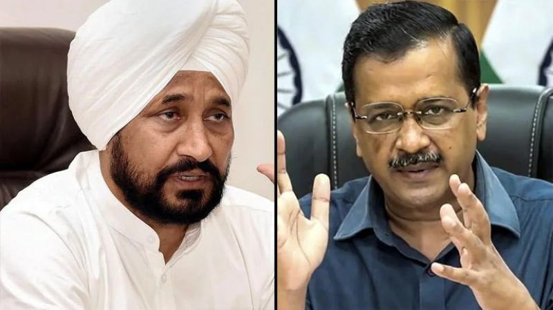 Charanjeet Channi, Arvind Kejriwal 