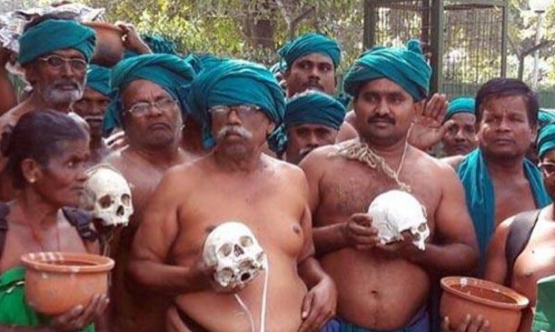 Tamil Farmers protest