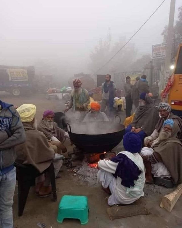 Farmer Protest in Winter