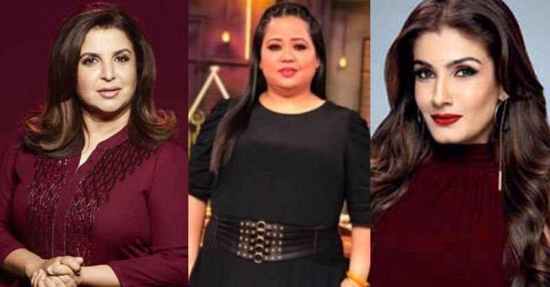 Raveena Tondan, Bharti Singh and Farah Khan 