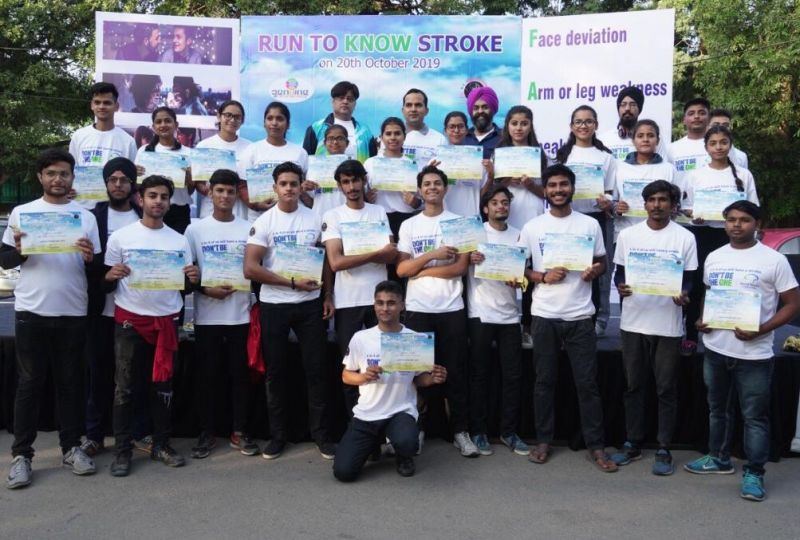 World Stroke Day : Run for awareness at Sukhna Lake