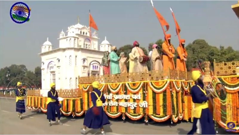 Tableau of Punjab showcases the glory of 9th Sikh Guru, Sri Guru Tegh Bahadur.