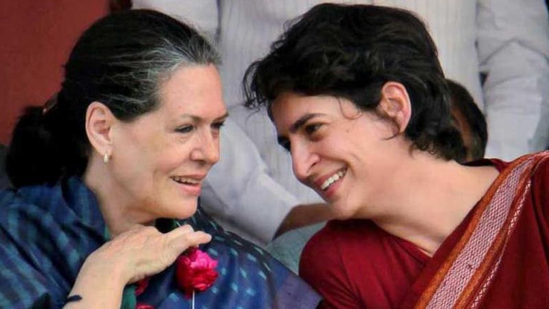 Sonia Gandhi and Priyanka Gandhi