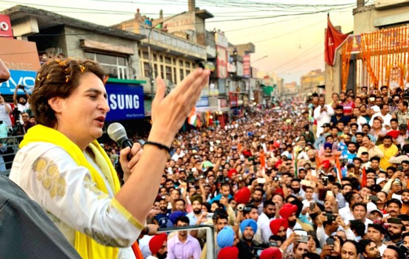 Priyanka Gandhi Road Show