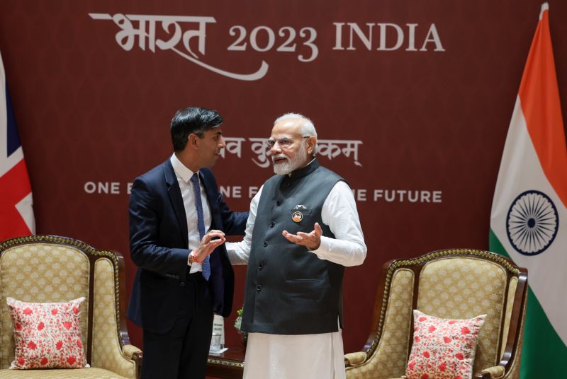 PM Modi, Rishi Sunak Hold Bilateral Meeting During G20 Summit