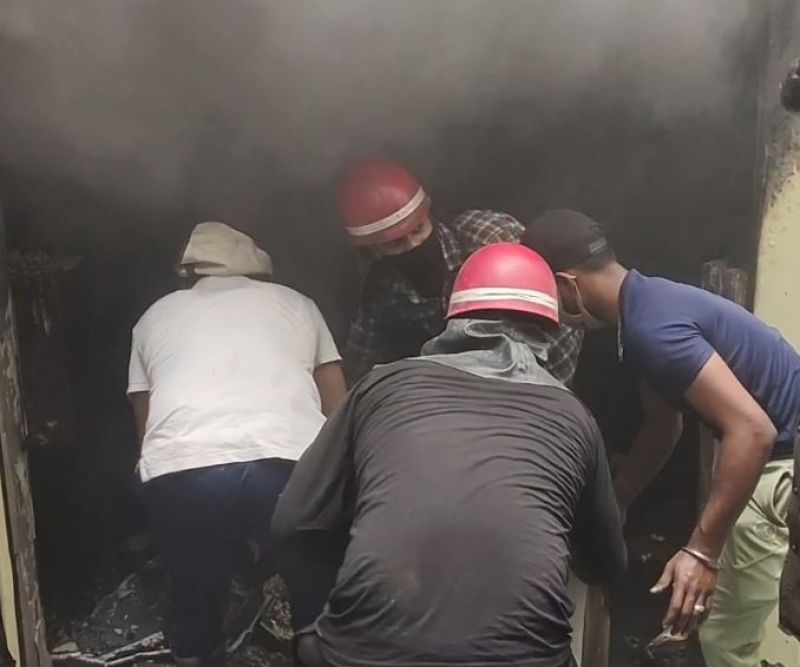 Fire broke out on the third floor of the passport office in Jalandhar