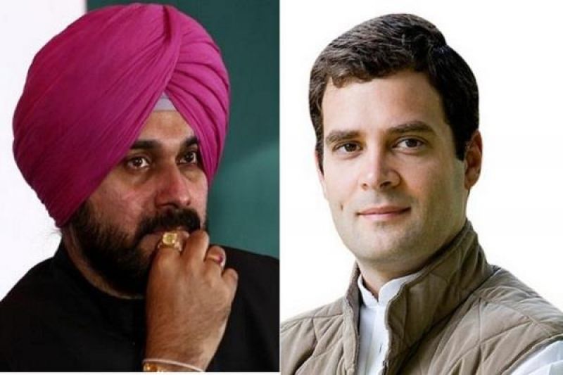 navjot singh sidhu met rahul gandhi in delhi