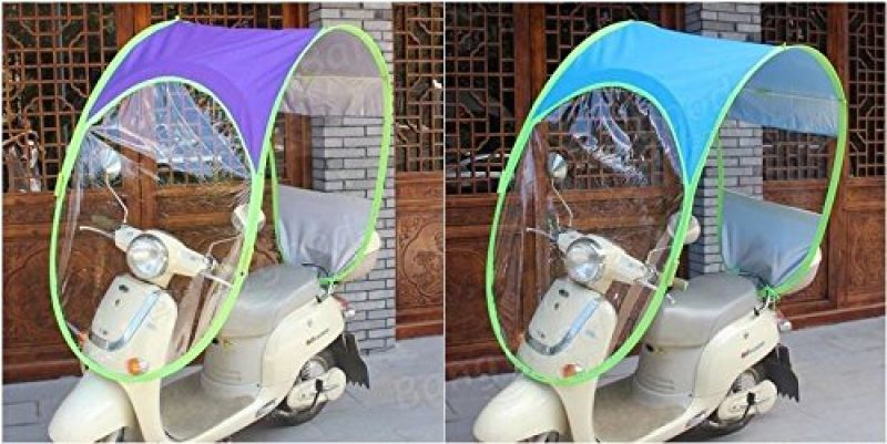 This kit protects two-wheelers from rain