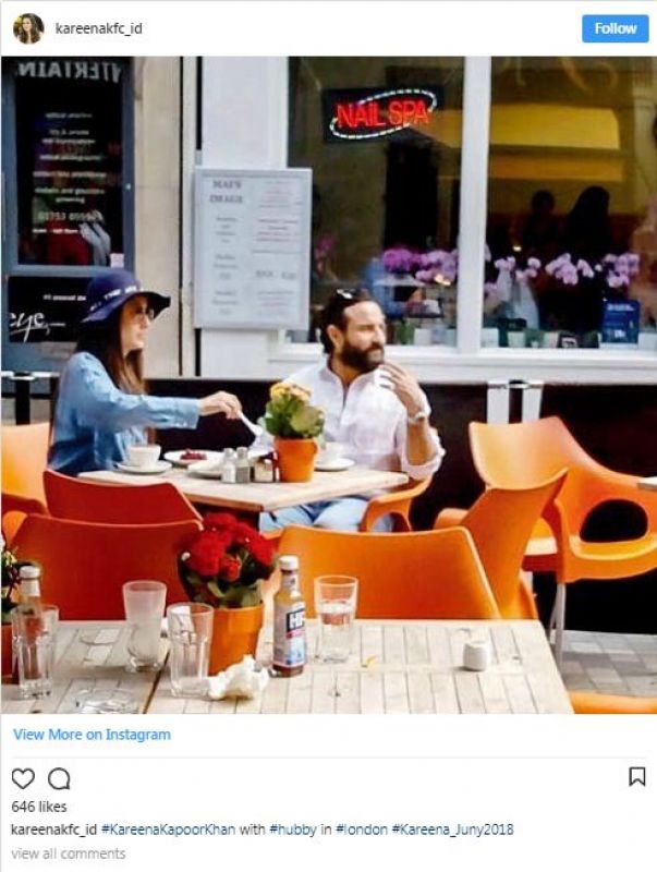 kareena enjoy's lunch in London