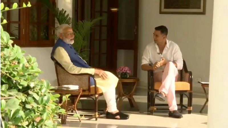Narendra Modi & Akshay Kumar