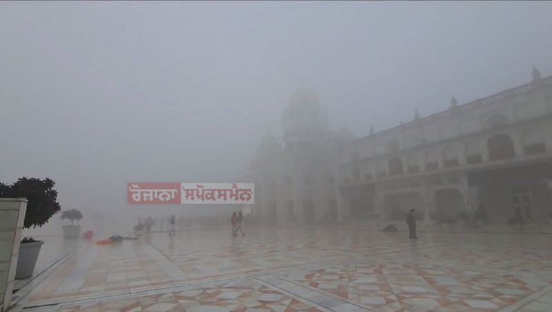 Dense fog covered Amritsar 