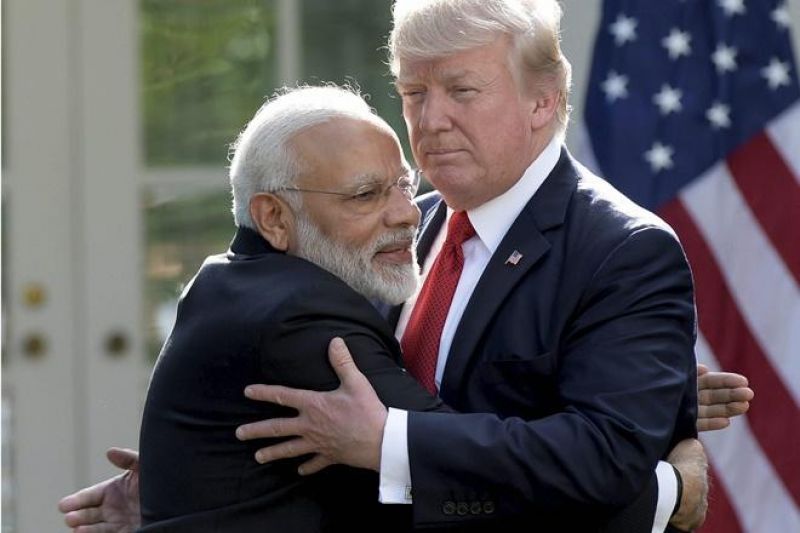 Modi with Trump 
