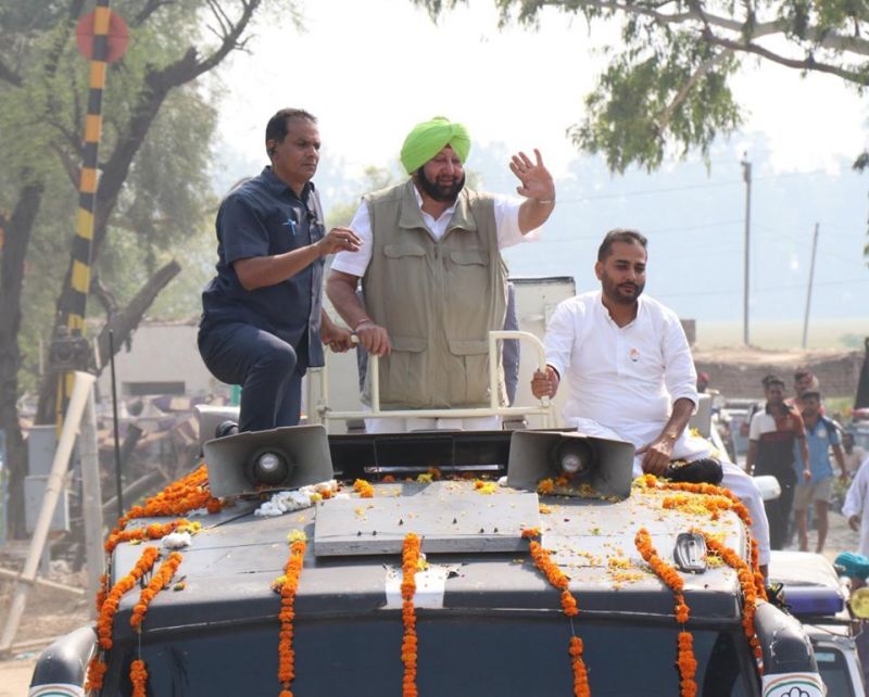 Capt Amarinder Singh road-show