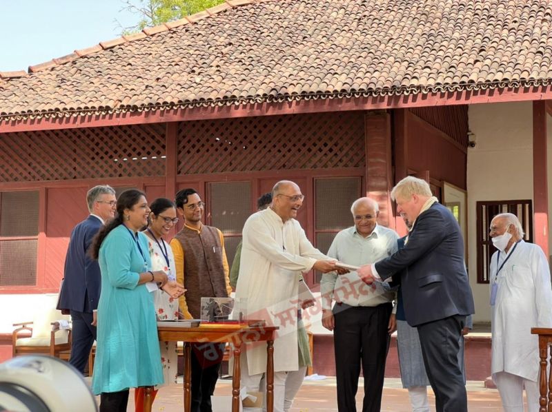 Boris Johnson visit Sabarmati Ashram