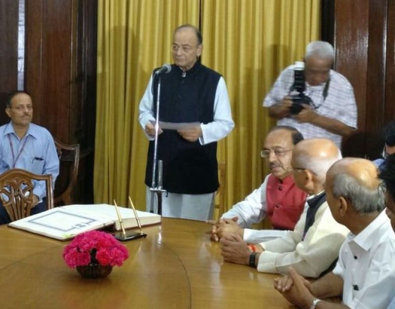 Jaitley has been sworn in as Rajya Sabha member