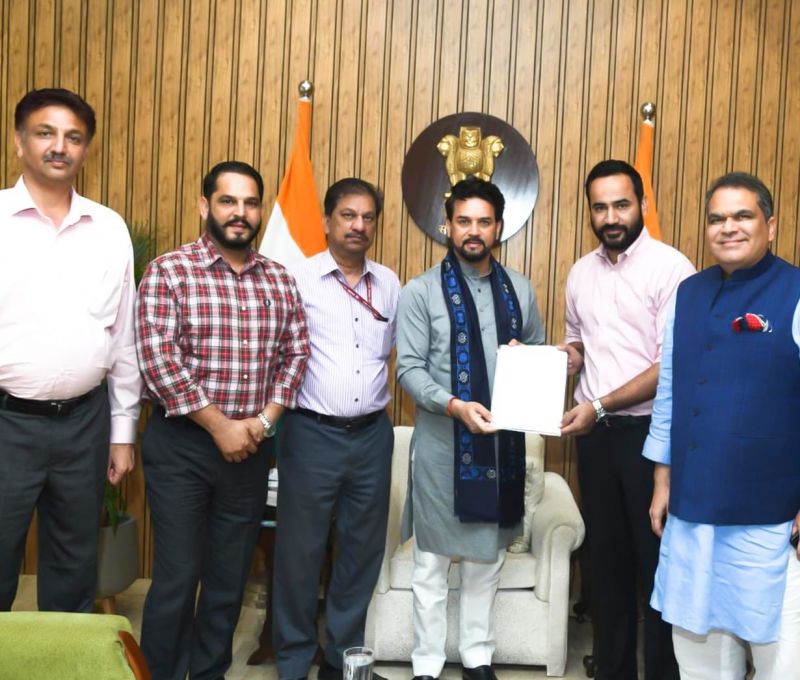 Meet Hayer calls on Union Sports Minister Anurag Thakur