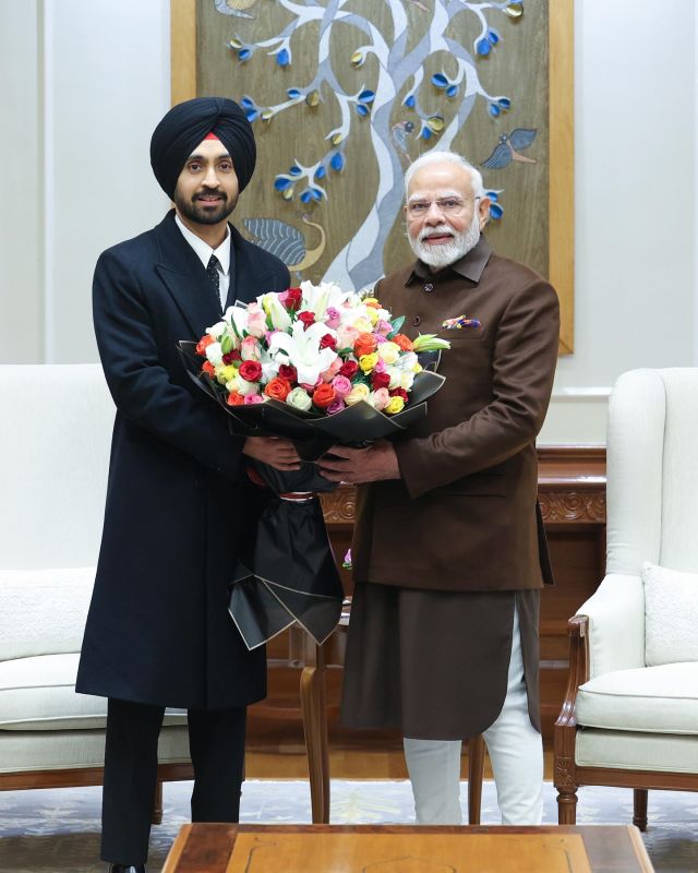 Punjabi singer Diljit Dosanjh met PM narendra Modi Punjabi singer Diljit Dosanjh met PM narendra Modi