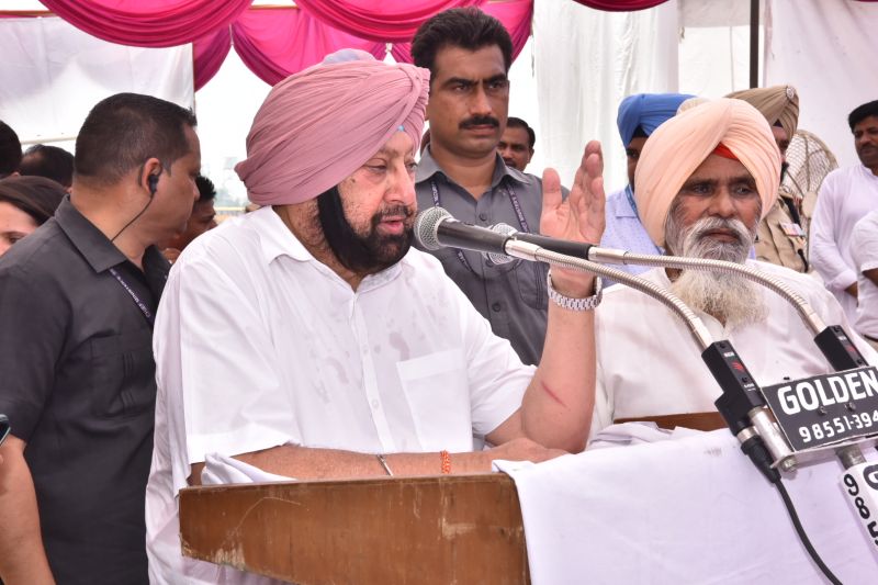 CM Captain Amrinder Singh visit flood affected areas CM Captain Amrinder Singh visit flood affected areas