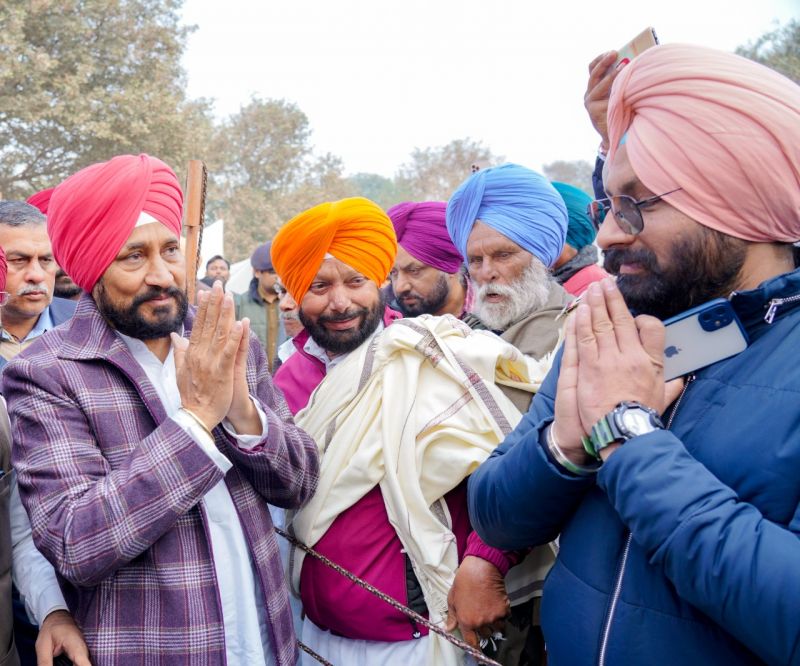 CM Channi  laid the foundation stone of High Level Bridge on Haripur Nala