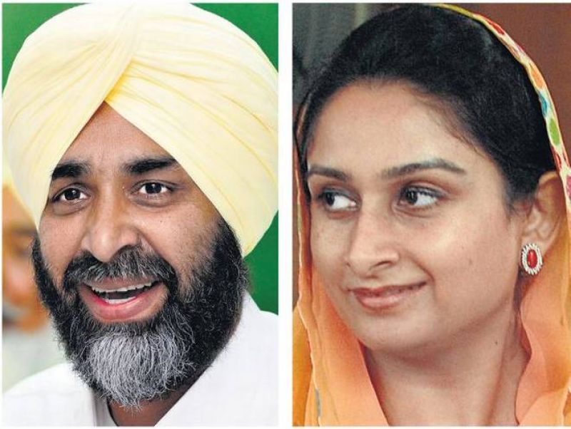 Manpreet Badal-- Harsimrat Badal