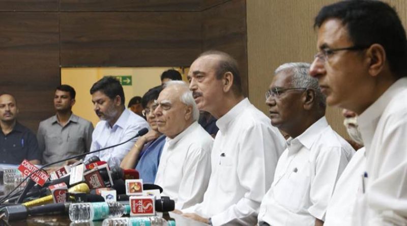 congress hits back arun jaitley over his remark on impeachment motion against cji