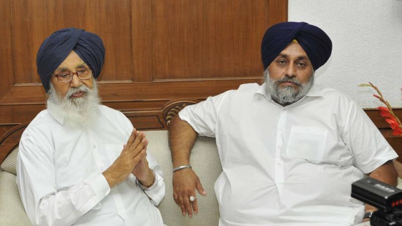 Parkash Singh Badal and Sukbir Badal Parkash Singh Badal and Sukbir Badal