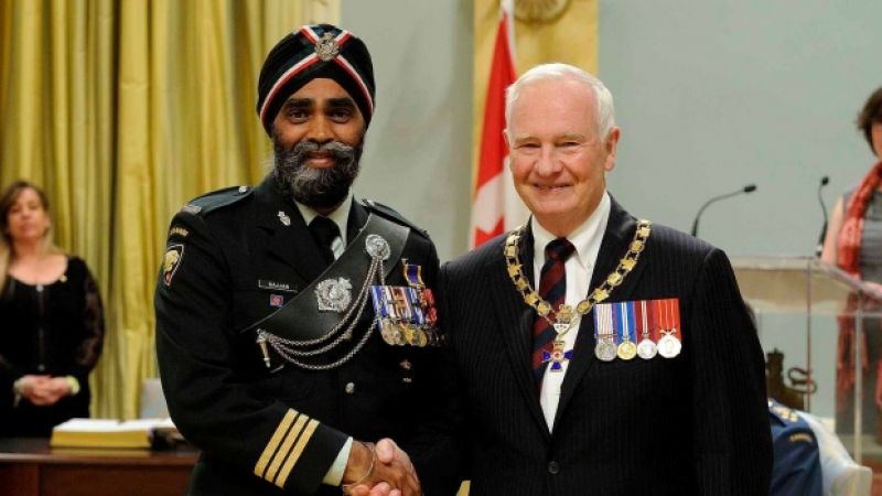 Harjit Singh Sajjan as Canada's defence minister  