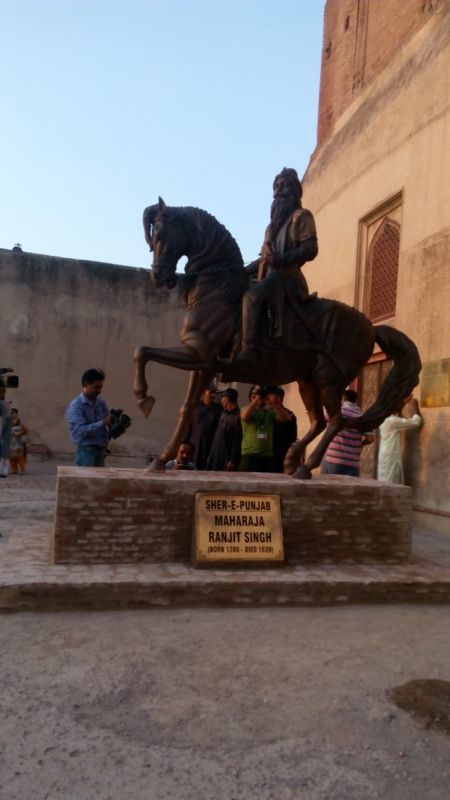 Maharaja Ranjeet Singh statue unveiling at Lahore Fort