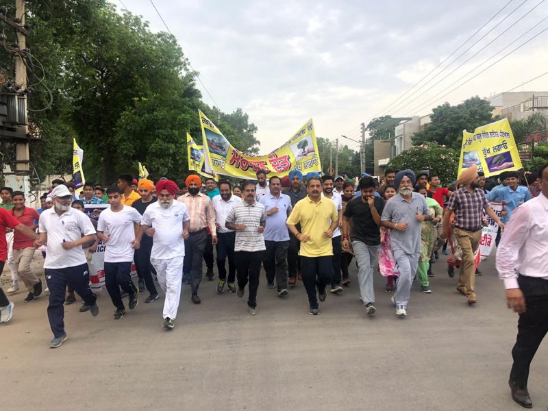 Water Conservation awareness Marathon held in Patiala