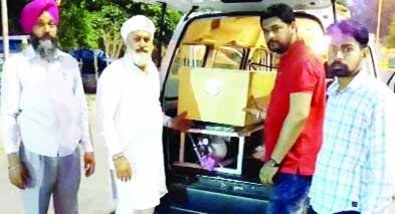 Kulwant Singh's dead body