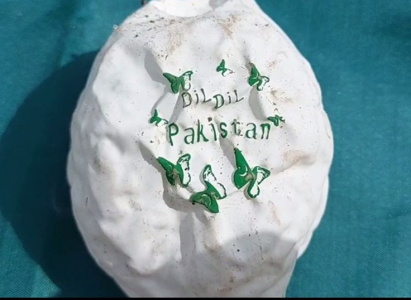 Pakistan Flag And balloons found in Sultanpur Lodhi 